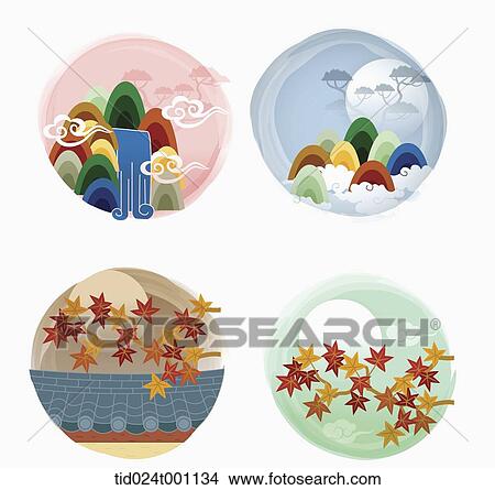 Stock Illustration - illustrations related to Korean Chuseok. Fotosearch