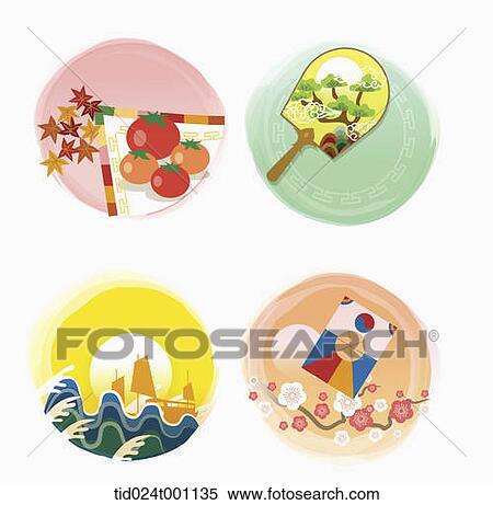 Stock Illustration - illustrations related to Korean Chuseok. Fotosearch