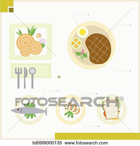 info graphic related to food View Large Illustration Stock Illustration - info graphic related to food. Fotosearch