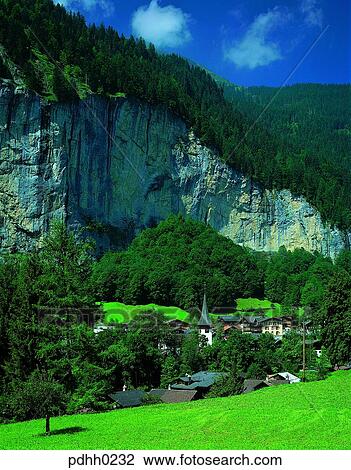 Swiss, mountain, rockmountain, tree, village, house, house View Large Photo Image Stock Image - Swiss, mountain, rockmountain, tree, village, house, house. Fotosearch