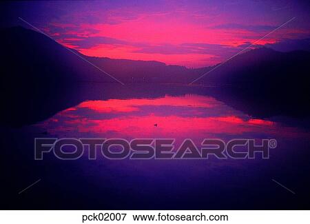 lake, mountain, sunrise, sunset, river, lake, nature View Large Photo Image Stock Photo - lake, mountain, sunrise, sunset, river, lake, nature. Fotosearch