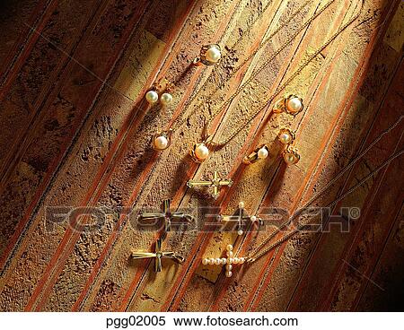 pearl, cross, necklace, ring, earrings, pearl, pearlnecklace View Large Photo Image Stock Photography - pearl, cross, necklace, ring, earrings, pearl, pearlnecklace. Fotosearch
