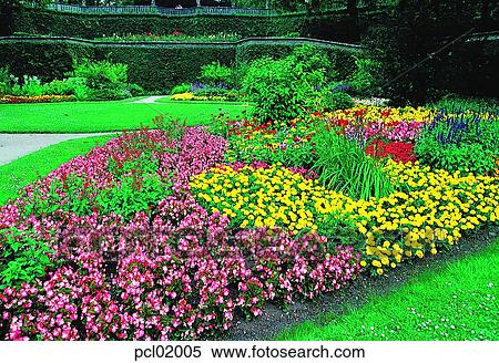 Stock Photography - flower, garden, gardening, park, plant, grass, spring. Fotosearch