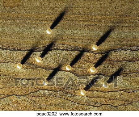 Stock Image - sand, pearl, jewelry. Fotosearch