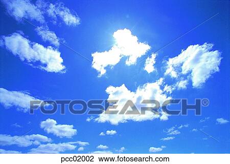 Stock Image - sky, cloud, weather, nature, landscape, noon. Fotosearch