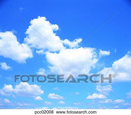 Stock Photo - sky, cloud, weather, nature, landscape, noon. Fotosearch