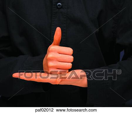 Stock Image - finger, palm, hand, thumbnail. Fotosearch