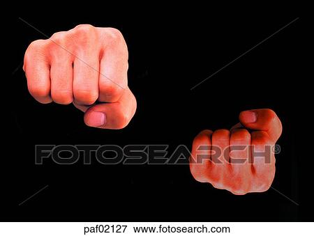 Stock Photo - fist, two hands, hands, hand, finger. Fotosearch