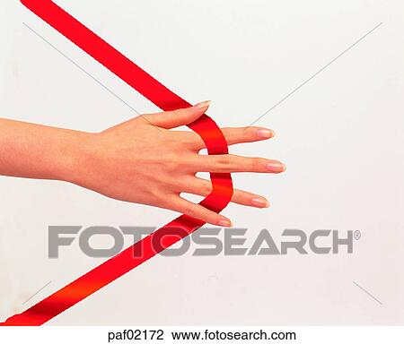 hand, hand, finger, ribbon, tape View Large Photo Image Stock Image - hand, hand, finger, ribbon, tape. Fotosearch