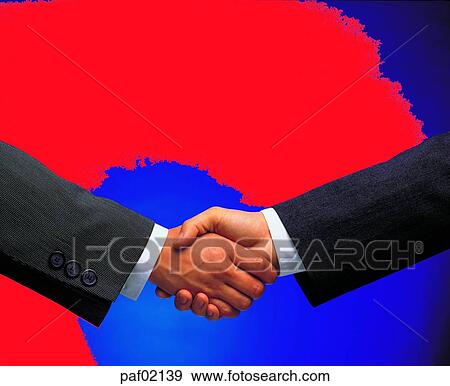 Stock Photo - handshake, manhand, hand, greeting, businesman. Fotosearch
