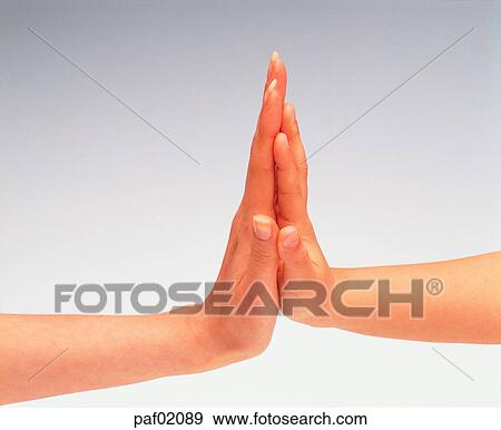 hi-five, hand, finger, hand, womanhand, adult hand View Large Photo Image Stock Photo - hi-five, hand, finger, hand, womanhand, adult hand. Fotosearch