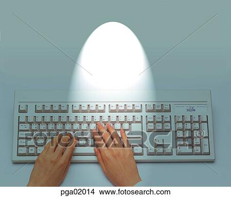 two hands, hands, computer, keyboard, hand, finger, keyboard View Large Photo Image Picture - two hands, hands, computer, keyboard, hand, finger, keyboard. Fotosearch