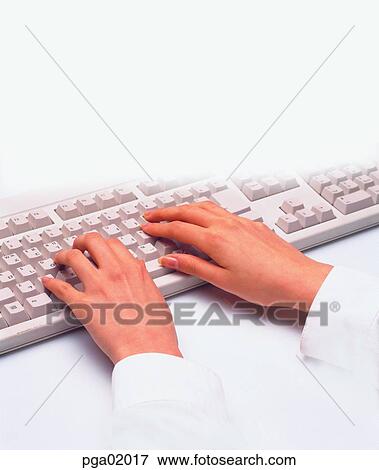 two hands, hands, computer, keyboard, hand, finger, keyboard View Large Photo Image Stock Photo - two hands, hands, computer, keyboard, hand, finger, keyboard. Fotosearch