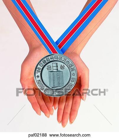 Stock Photo - two hands, hands, palm, hand, woman. Fotosearch