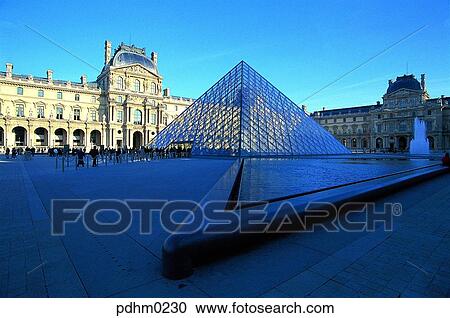 La depense, Louvre, museum, Louvre museum, pyramid, entrance, Open space View Large Photo Image Stock Image - La depense, Louvre, museum, Louvre museum, pyramid, entrance, Open space. Fotosearch