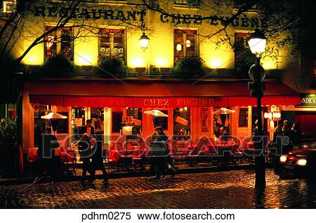 Paris, street, restaurant, downtown, street light, advertisementsignboard, Citizen View Large Photo Image Stock Photography - Paris, street, restaurant, downtown, street light, advertisementsignboard, Citizen. Fotosearch