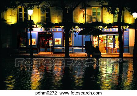 Paris, street, signboard, downtown, NightView, neon, commerce View Large Photo Image Stock Image - Paris, street, signboard, downtown, NightView, neon, commerce. Fotosearch
