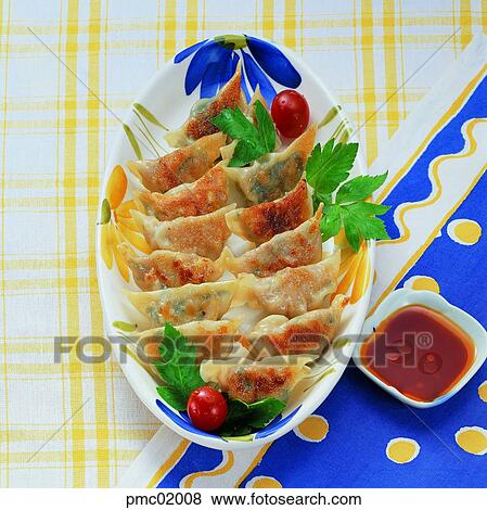 bun, dumpling, dumpling, source, oil, food, dish View Large Photo Image Stock Photo - bun, dumpling, dumpling, source, oil, food, dish. Fotosearch