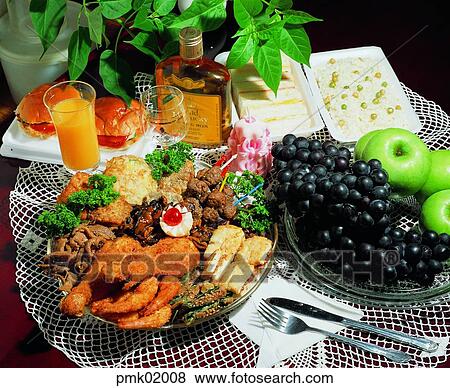Stock Photo - food, grape, knife, liquor, apple, liquor, appetizer. Fotosearch