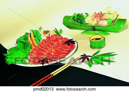 raw fish, raw meat, fish, food, chopsticks, dish, Japanese food View Large Photo Image Stock Image - raw fish, raw meat, fish, food, chopsticks, dish, Japanese food. Fotosearch