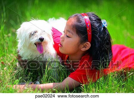 child, animal love, dog, animal, puppy, girl, human View Large Photo Image Picture - child, animal love, dog, animal, puppy, girl, human. Fotosearch