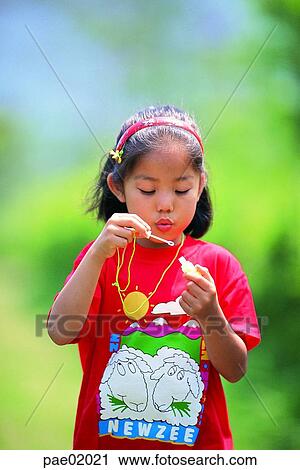 child, soapbell, oriantal, outdoor, human, girlhuman View Large Photo Image Stock Image - child, soapbell, oriantal, outdoor, human, girlhuman. Fotosearch