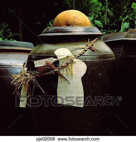 Stock Photo - jar, jar, jar, leader, seven gods, gourd dipper, Korean socks. Fotosearch
