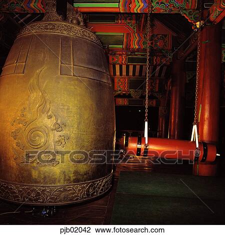 temple bell, bell, Dancheong, temple, temple, molding View Large Photo Image Stock Image - temple bell, bell, Dancheong, temple, temple, molding. Fotosearch