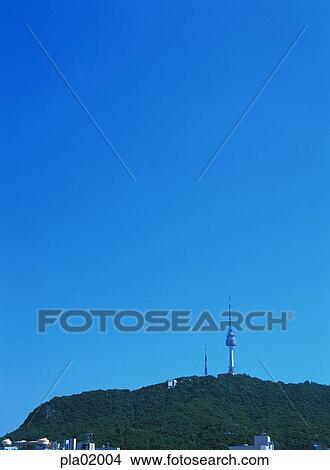 Seoul, Namsan, mountain, day, Namsan Tower, 0779 View Large Photo Image Picture - Seoul, Namsan, mountain, day, Namsan Tower, 0779. Fotosearch