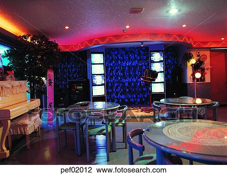 cafe, karaoke, construction, building, singing room, stage, 0865 View Large Photo Image Stock Image - cafe, karaoke, construction, building, singing room, stage, 0865. Fotosearch