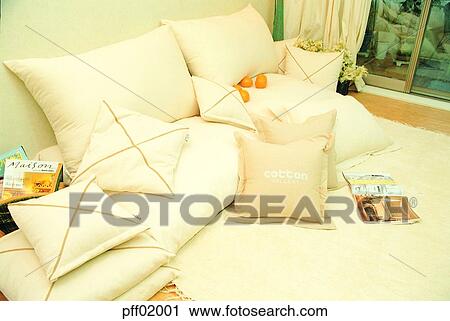 indoor, residence, pillow, room, house, 0809 View Large Photo Image Stock Image - indoor, residence, pillow, room, house, 0809. Fotosearch