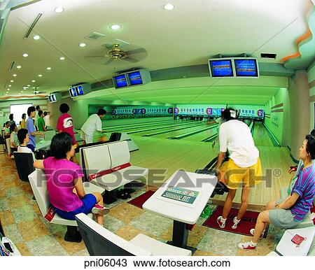 Oriental, lane, leisure, leisure, monitor, bowling, bowling game View Large Photo Image Stock Image - Oriental, lane, leisure, leisure, monitor, bowling, bowling game. Fotosearch