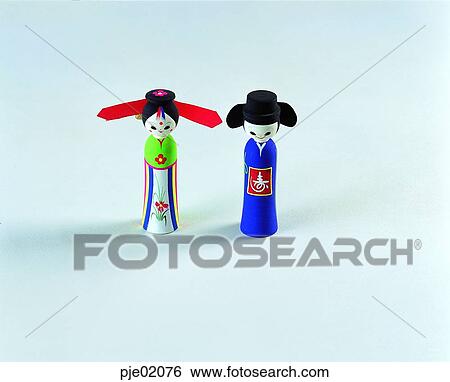 Stock Photograph - industrial arts, sightseeing goods, wooden doll, folk customs, ethnic goods, folk goods. Fotosearch