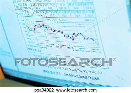 Stock Image - economy, economic trend, economic trend, graph, money situation, finance, data. Fotosearch