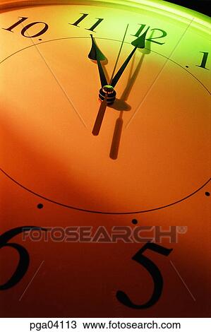 Stock Image - minuite hand, clock, watch, hour hand, second-hand, closeup. Fotosearch