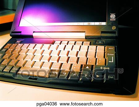 Stock Photograph - notebook, laptop, business image, office machine, articles, things. Fotosearch