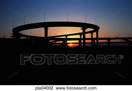 Stock Image - bridge, traffic, transport, transit, traffic and street, traffic and road, road. Fotosearch