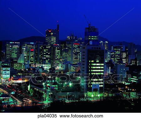 Stock Photography - Kangnam, building, structure, building, structure, architecture, high building. Fotosearch