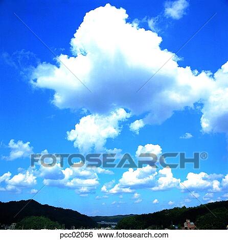 Stock Photograph - cloud, clouds, clouds, scenery of clouds, view of clouds, day, sky of a city. Fotosearch