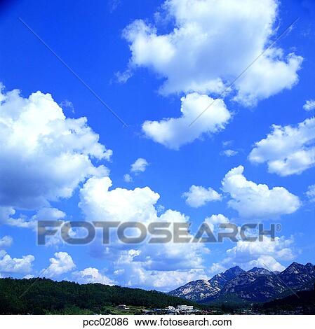 Stock Photograph - cloud, clouds, clouds, scenery of clouds, view of clouds, day, stone mountain. Fotosearch