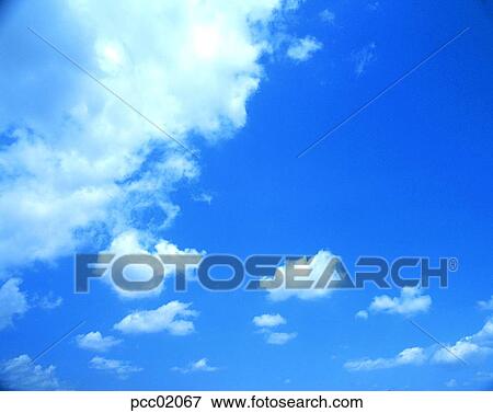 Stock Photo - cloud, clouds, scenery of clouds, view of clouds, climate, weather, day. Fotosearch