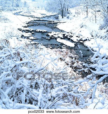 brook, little stream, bridge, winter, winter scenery, winter scene, winter view View Large Photo Image Stock Image - brook, little stream, bridge, winter, winter scenery, winter scene, winter view. Fotosearch