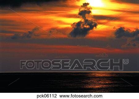 cloud, red sky, sunset, sunrise, black cloud, dark clouds, wave View Large Photo Image Stock Image - cloud, red sky, sunset, sunrise, black cloud, dark clouds, wave. Fotosearch
