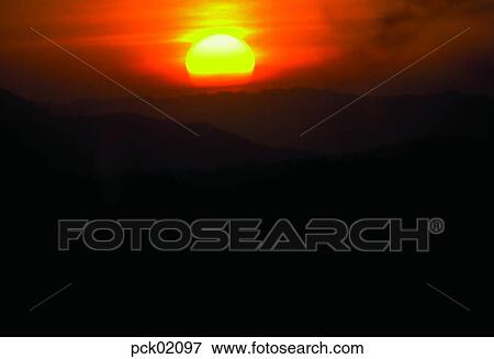 cloud, red sky, sunset, sunrise, ridgeline, outline View Large Photo Image Stock Photo - cloud, red sky, sunset, sunrise, ridgeline, outline. Fotosearch