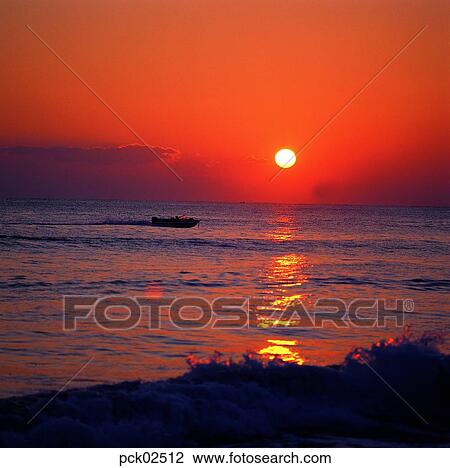cloud, return trip, return voyage, red sky, sunset, sunrise, wave View Large Photo Image Stock Image - cloud, return trip, return voyage, red sky, sunset, sunrise, wave. Fotosearch