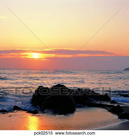 red sky, sunset, sunrise, wave, surge, ripple, shadows on the water View Large Photo Image Stock Photography - red sky, sunset, sunrise, wave, surge, ripple, shadows on the water. Fotosearch
