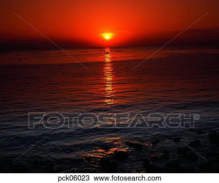 return trip, return voyage, red sky, sunset, sunrise, wave, surge View Large Photo Image Stock Image - return trip, return voyage, red sky, sunset, sunrise, wave, surge. Fotosearch