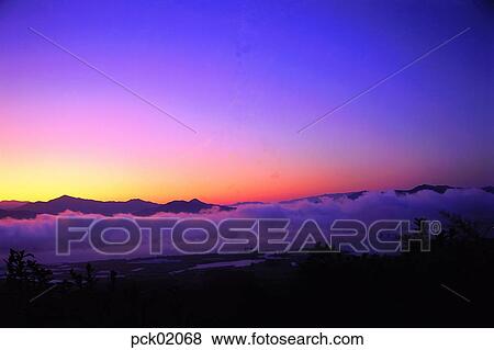 river, cloud, red sky, sunset, sunrise, wet fog, rain-fog View Large Photo Image Stock Photo - river, cloud, red sky, sunset, sunrise, wet fog, rain-fog. Fotosearch
