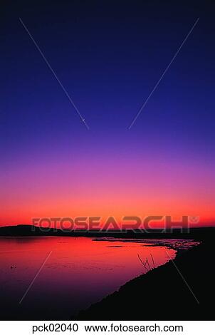riverside, red sky, sunset, sunrise, moon, sea, seashore View Large Photo Image Stock Image - riverside, red sky, sunset, sunrise, moon, sea, seashore. Fotosearch