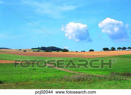 cloud, day, farm, farm village, agricultural district, grassland, plain View Large Photo Image Picture - cloud, day, farm, farm village, agricultural district, grassland, plain. Fotosearch